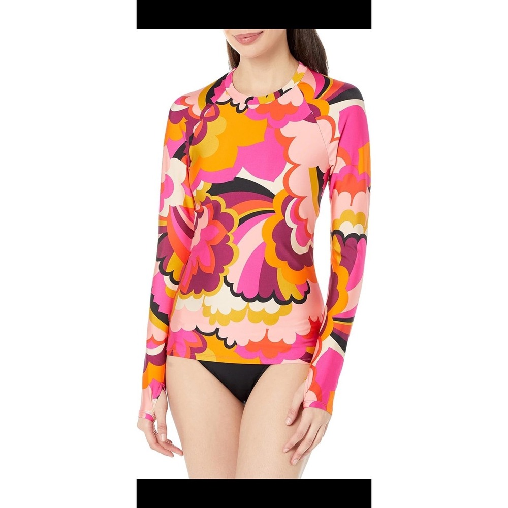 Trina Turk Women's Standard Fan Faire Swim Tee Sz XS NWT